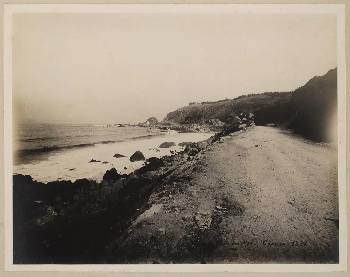 Camino costero Viña del Mar en 1898