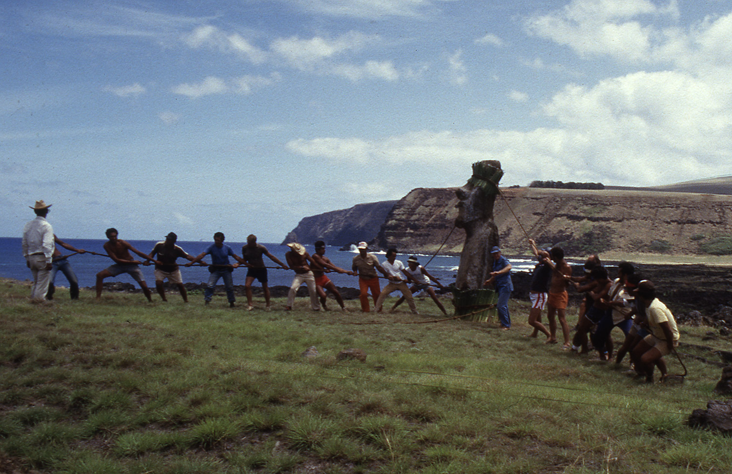 probando método para mover un Moai en 1986
