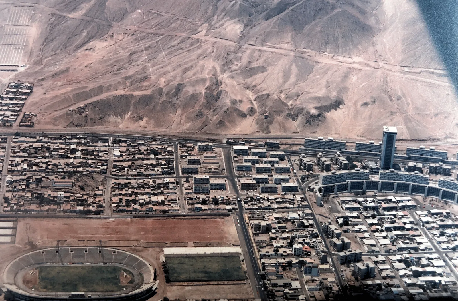 Antofagasta, Estadio y alrededores en 1994