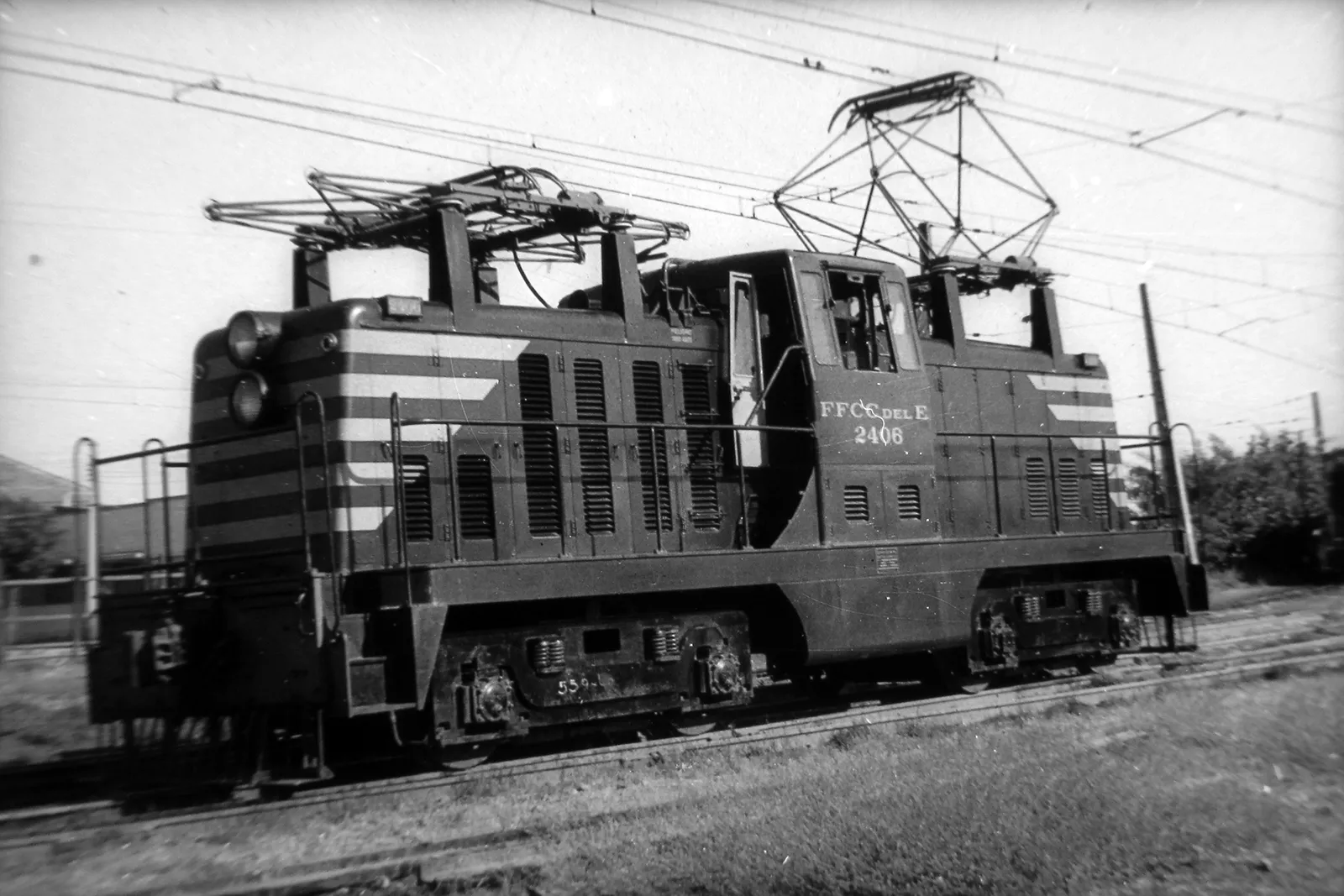 Locomotora eléctrica tipo E24 en 1960