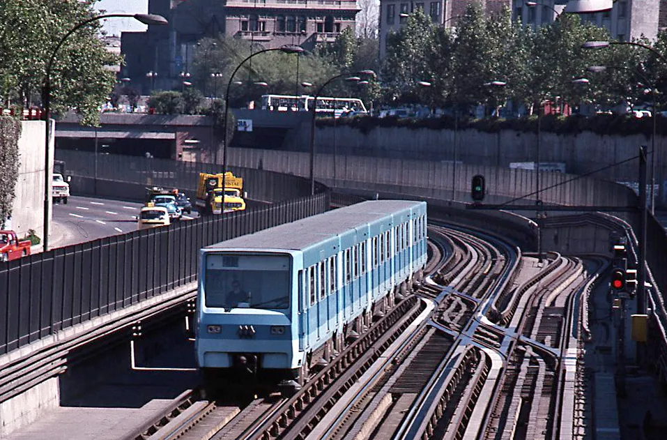 Línea 2 del Metro de Santiago en 1989
