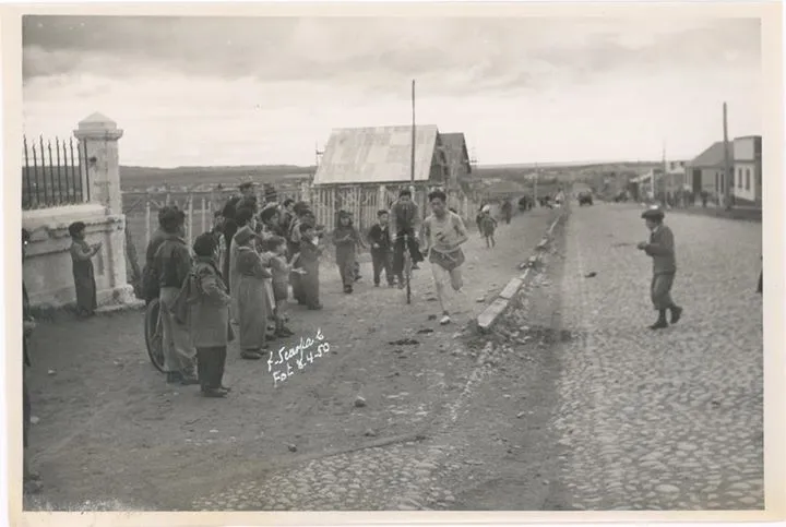 Calle de Zenteno de Pta. Arenas en 1950