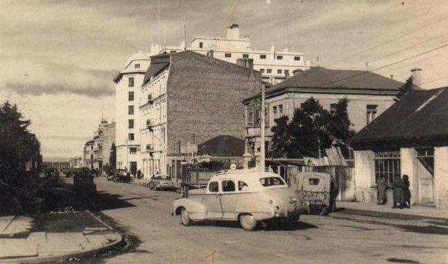 Calle Fagnano de Pta. Arenas a mediados de los ´50