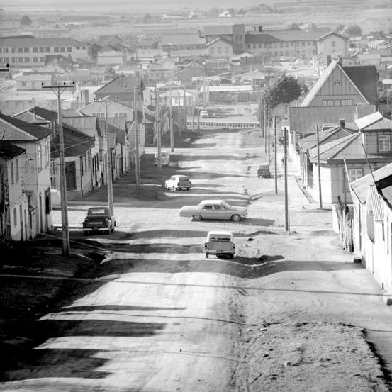 Calle Arauco de Punta Arenas en 1962