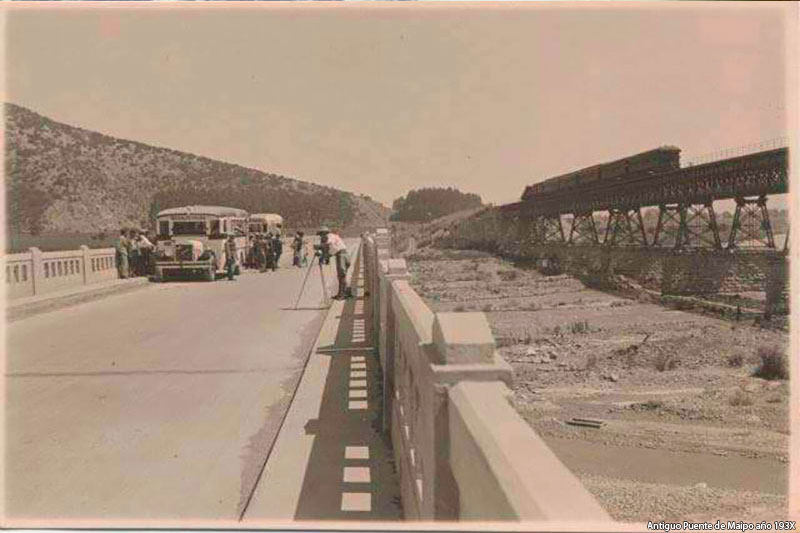 Puente Rio Maipo en los años 30