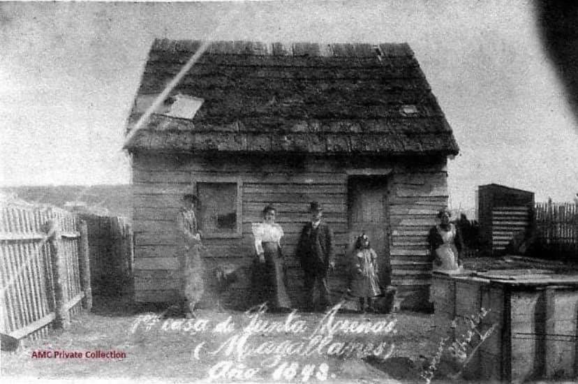 Primera casa de Punta Arenas, ca. 1850