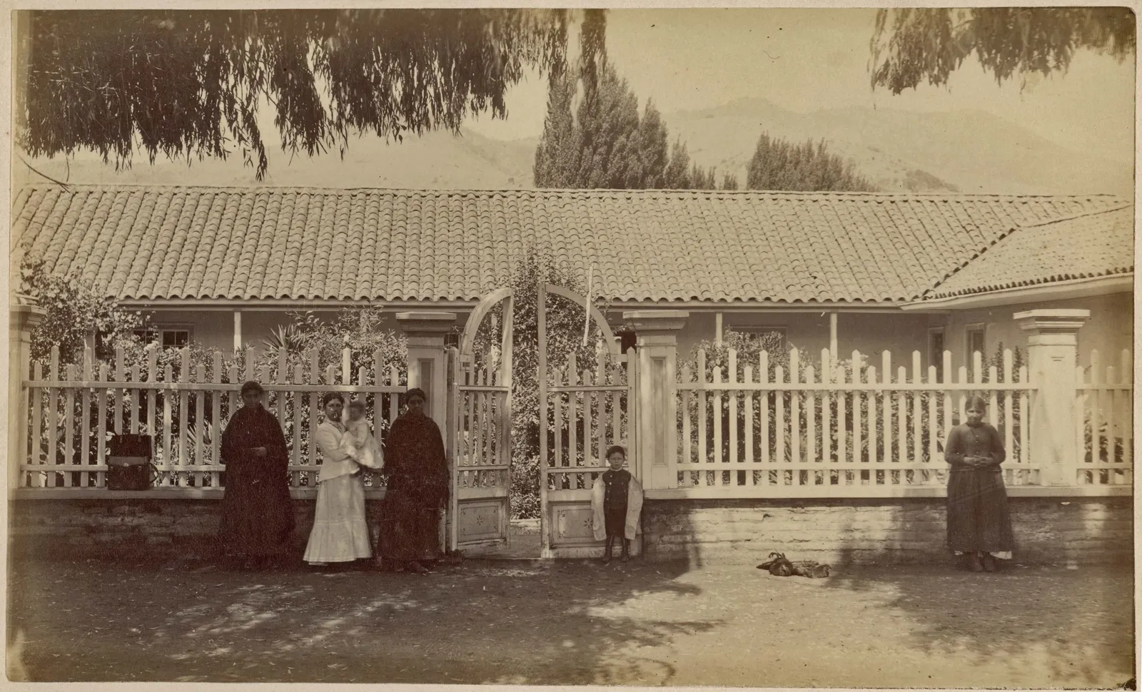 Familia en las cercanías de Limache, 1888