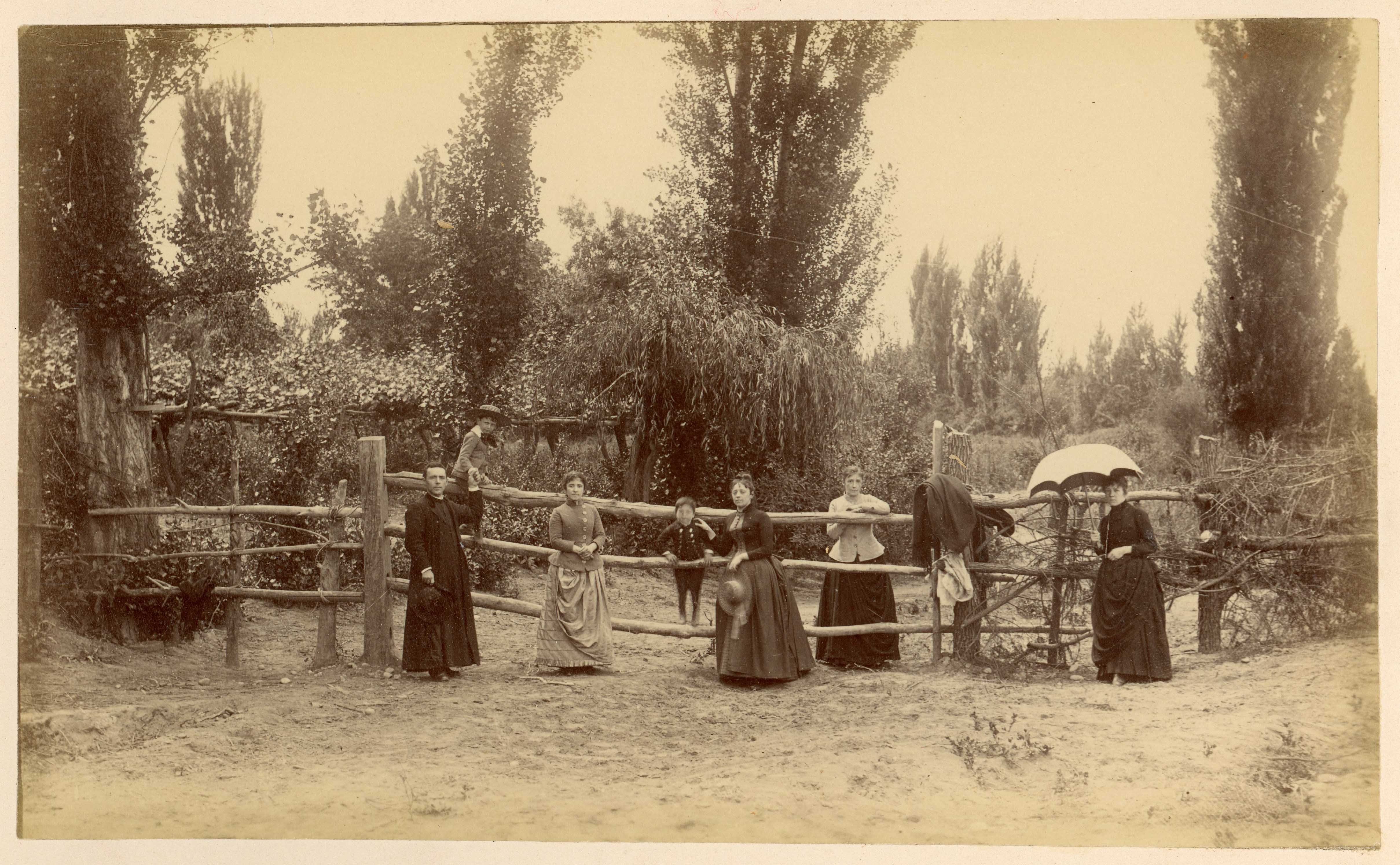 Familia en zona rural, 1888