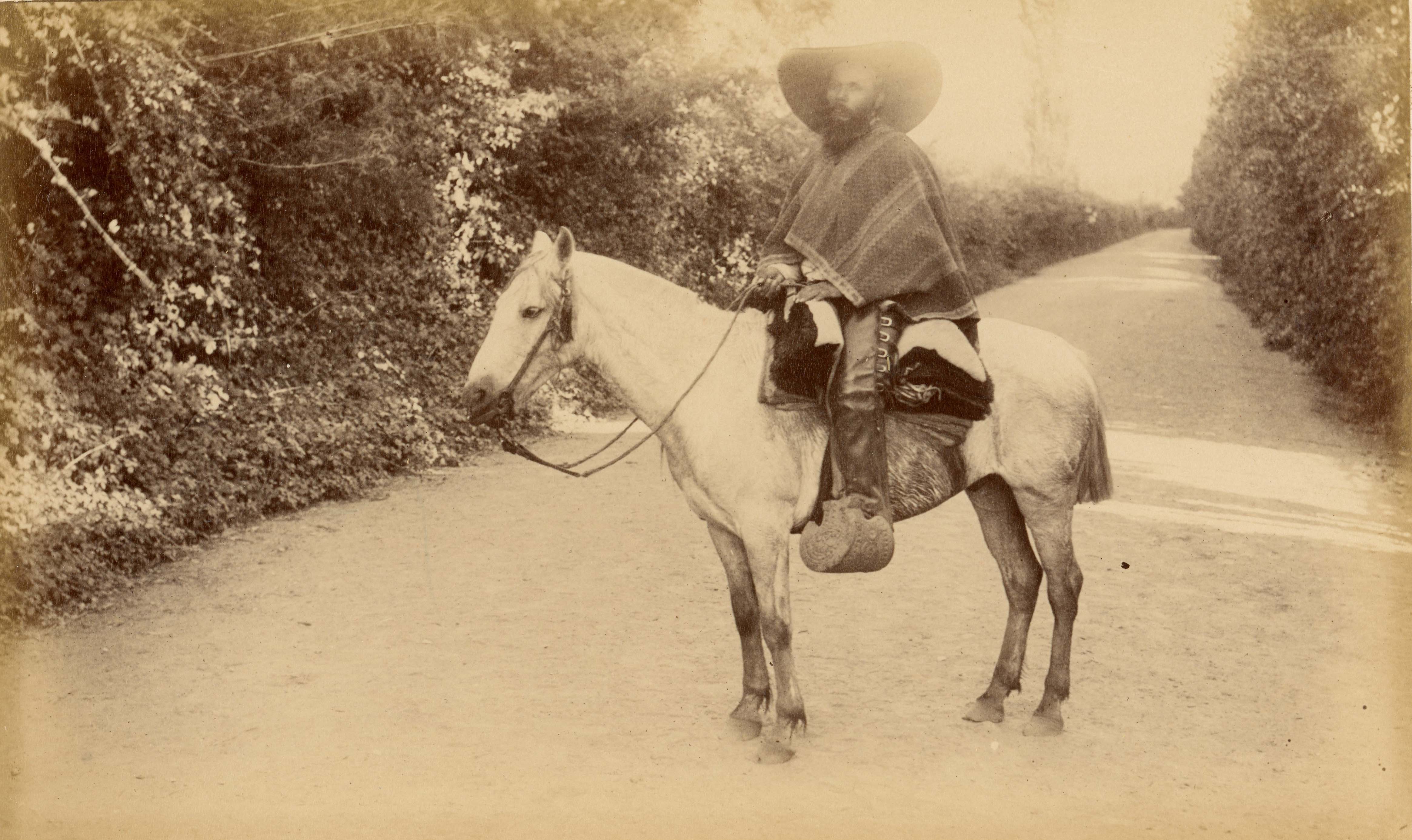 Hombre a caballo, zona central, 1888