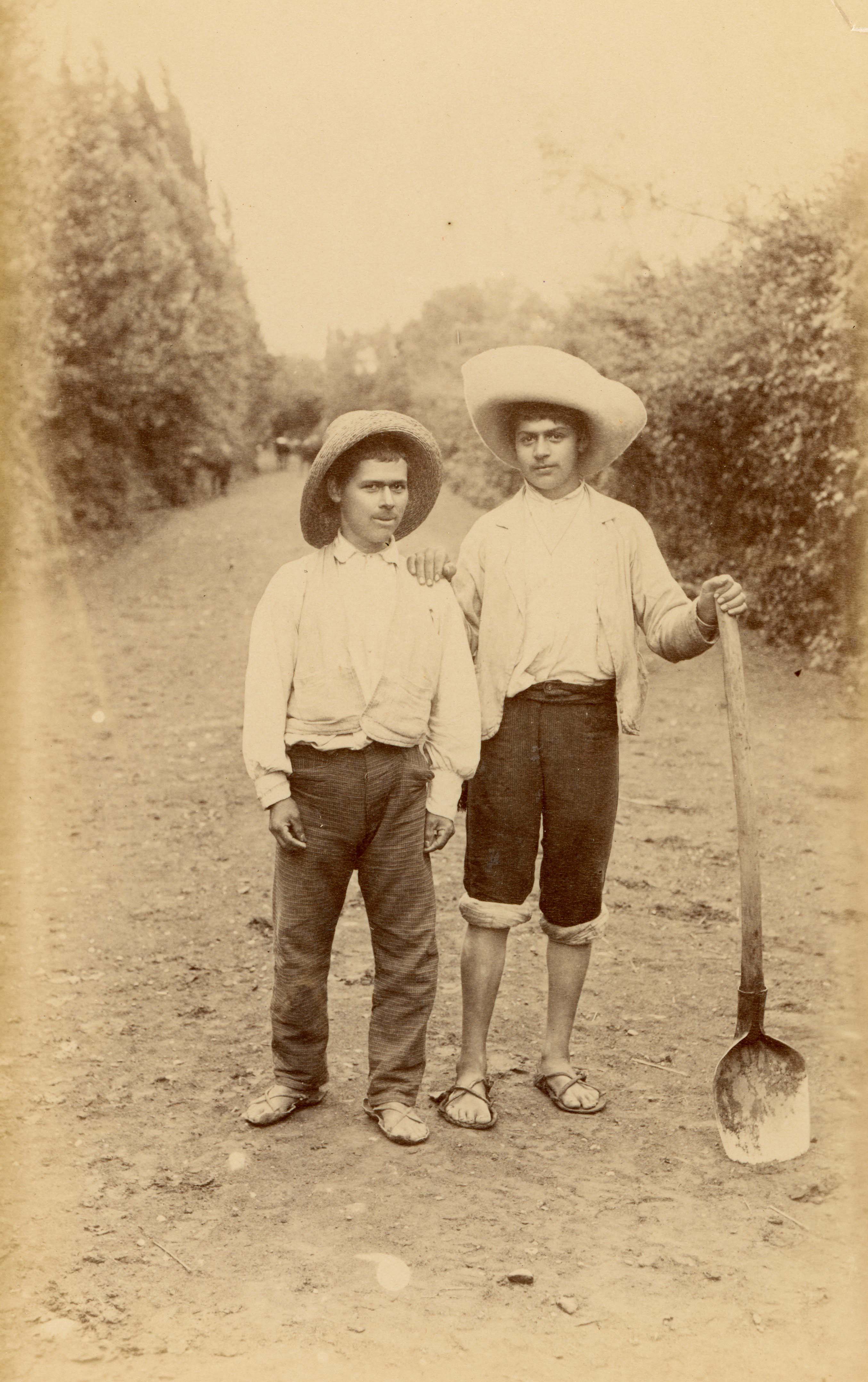 Campesinos en zona central, 1888