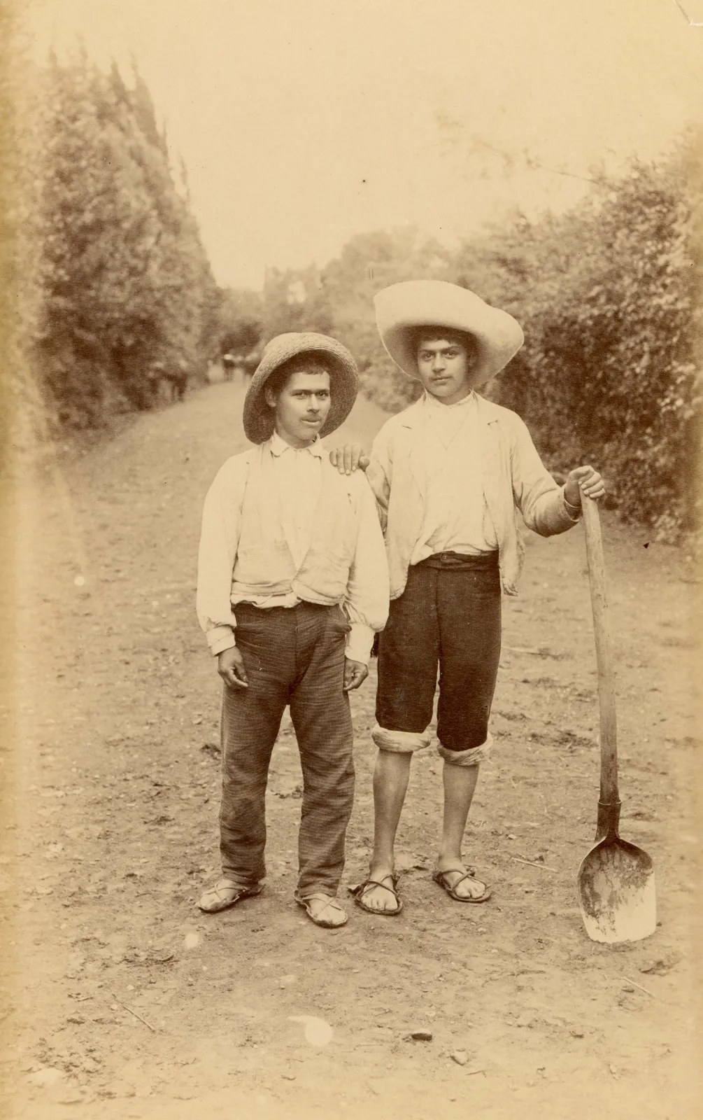 Campesinos en zona central, 1888