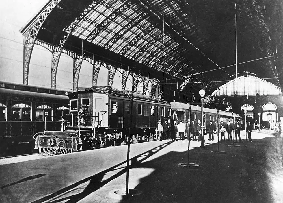 Estación Mapocho en 1924