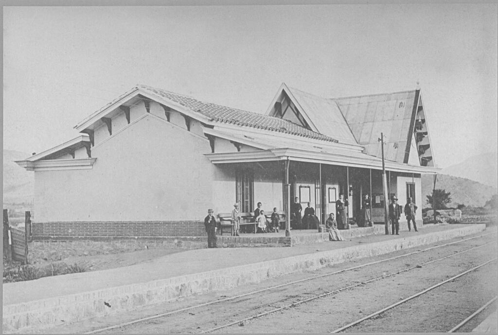 Estacion de Til Til en 1880