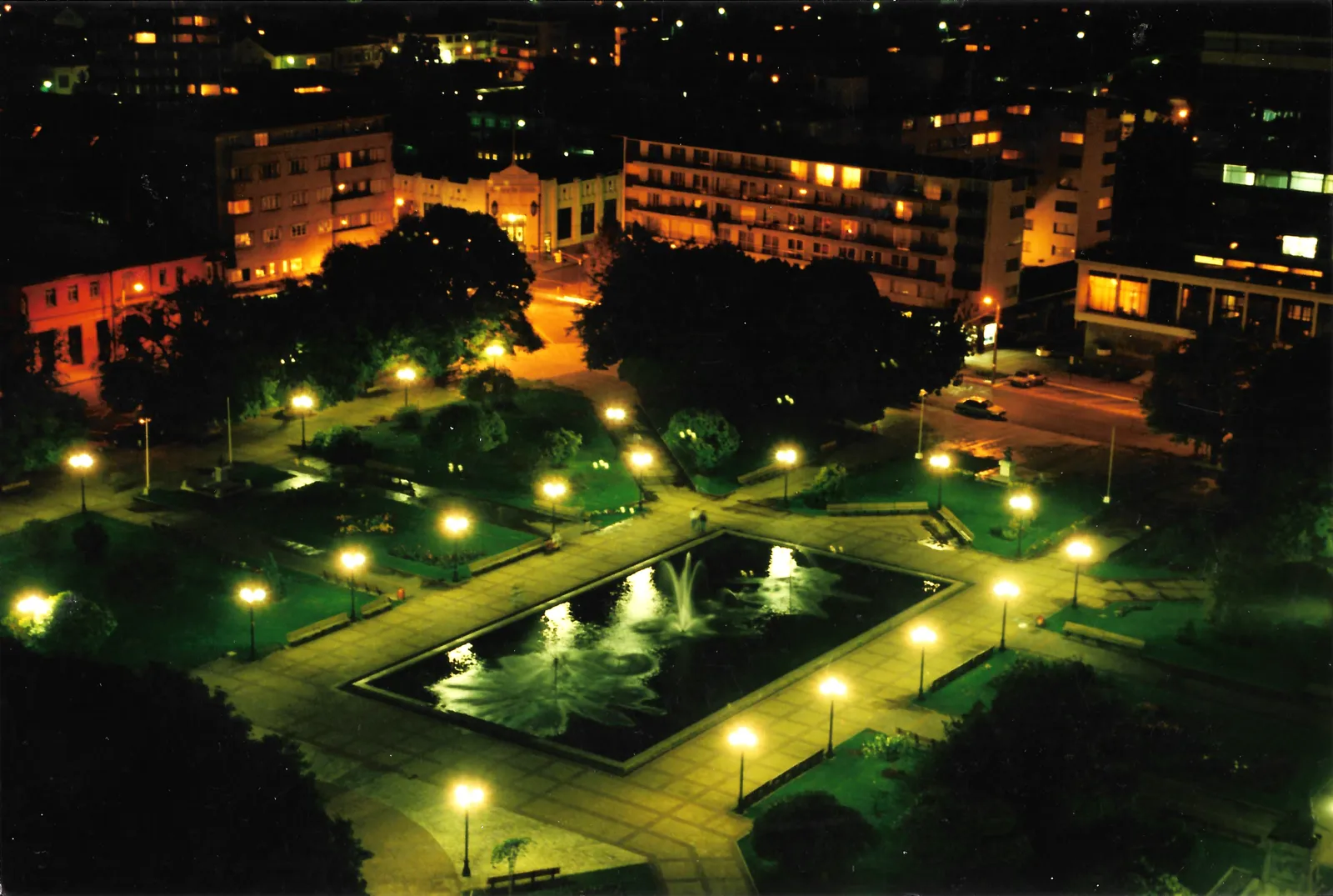 Plaza de armas de Osorno en 1994
