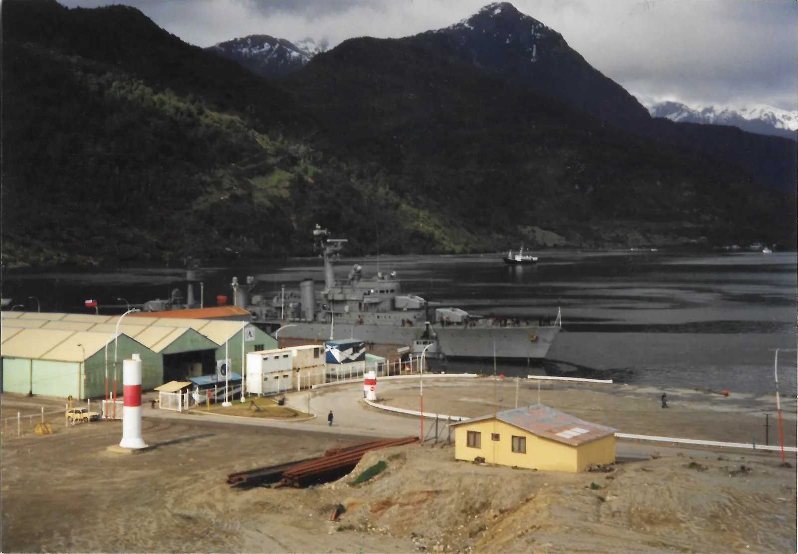 Vista del puerto de Chacabuco en 1992