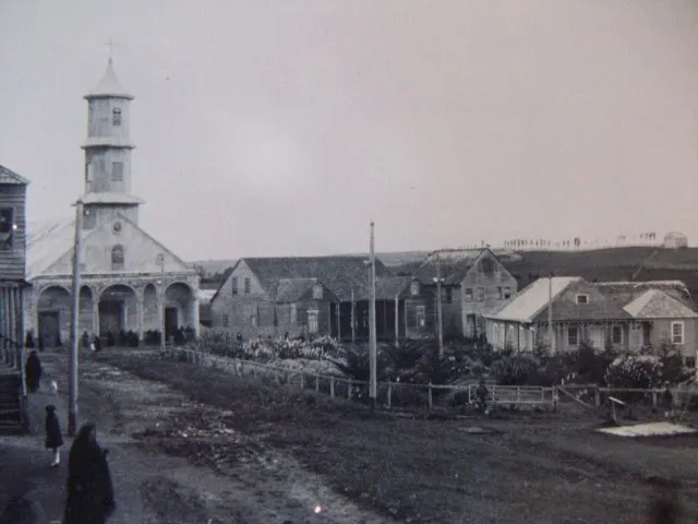 Plaza San Carlos de Chonchi en 1929