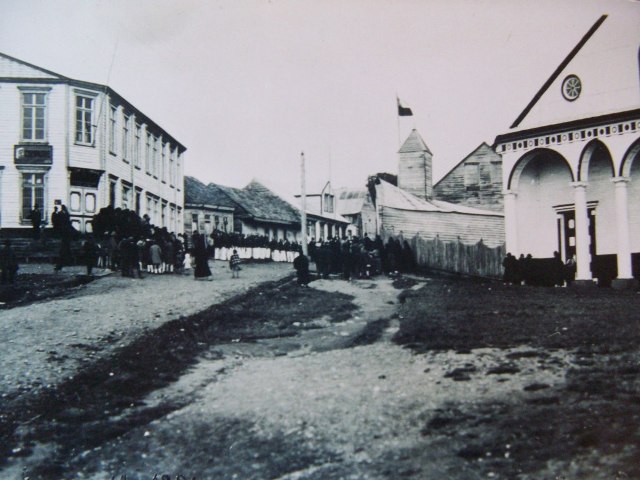 Calle Centenario de Chonchi en 1930