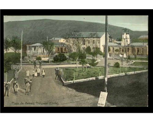 Plaza de Armas de Traiguen en 1915