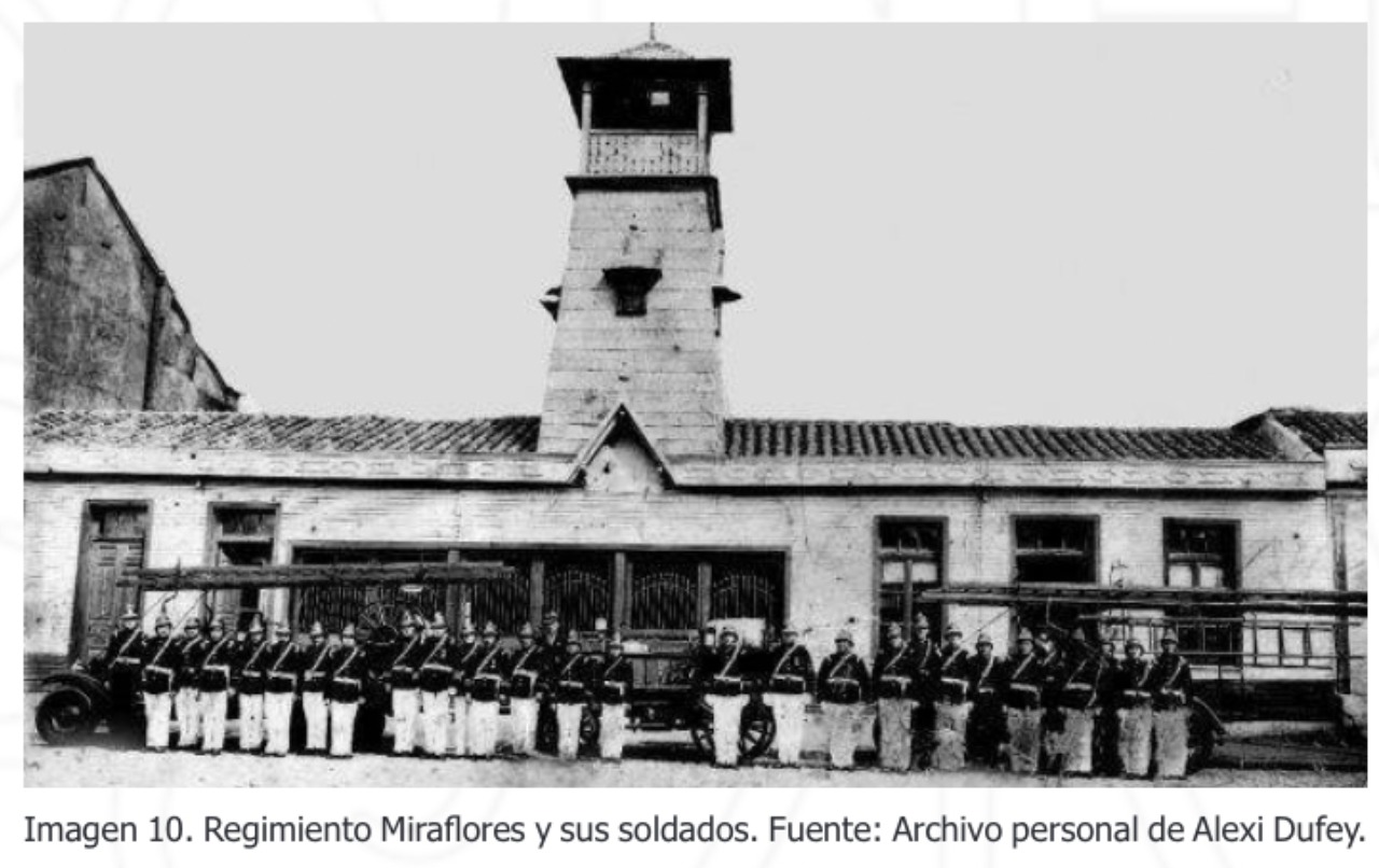 Regimiento Miraflores de Traiguen en 1884