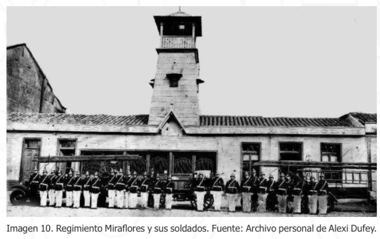 Regimiento Miraflores de Traiguen en 1884
