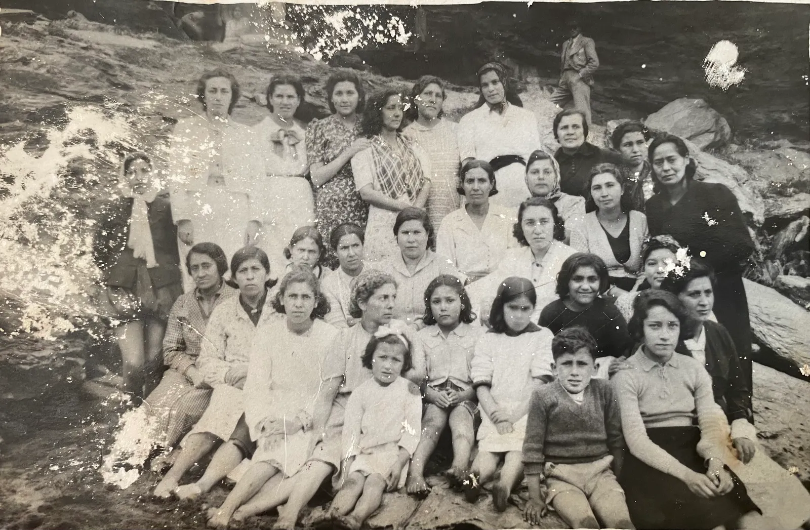 Tarde de veraneo en Cauquenes, 1938
