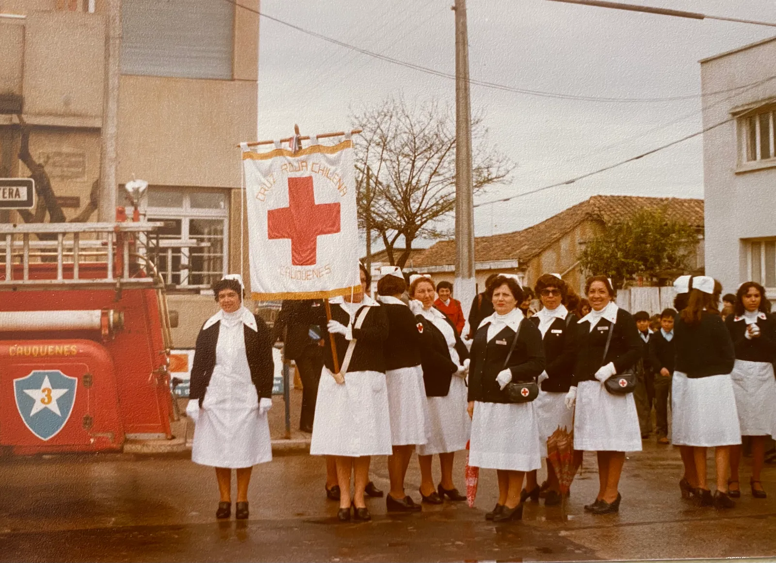 Desfile Cruz Roja en 1980