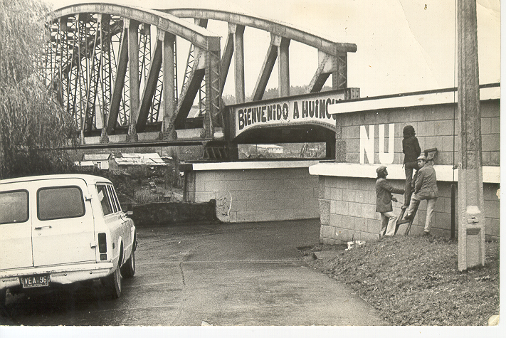 Puente Ferroviario río Cholchol en 1969