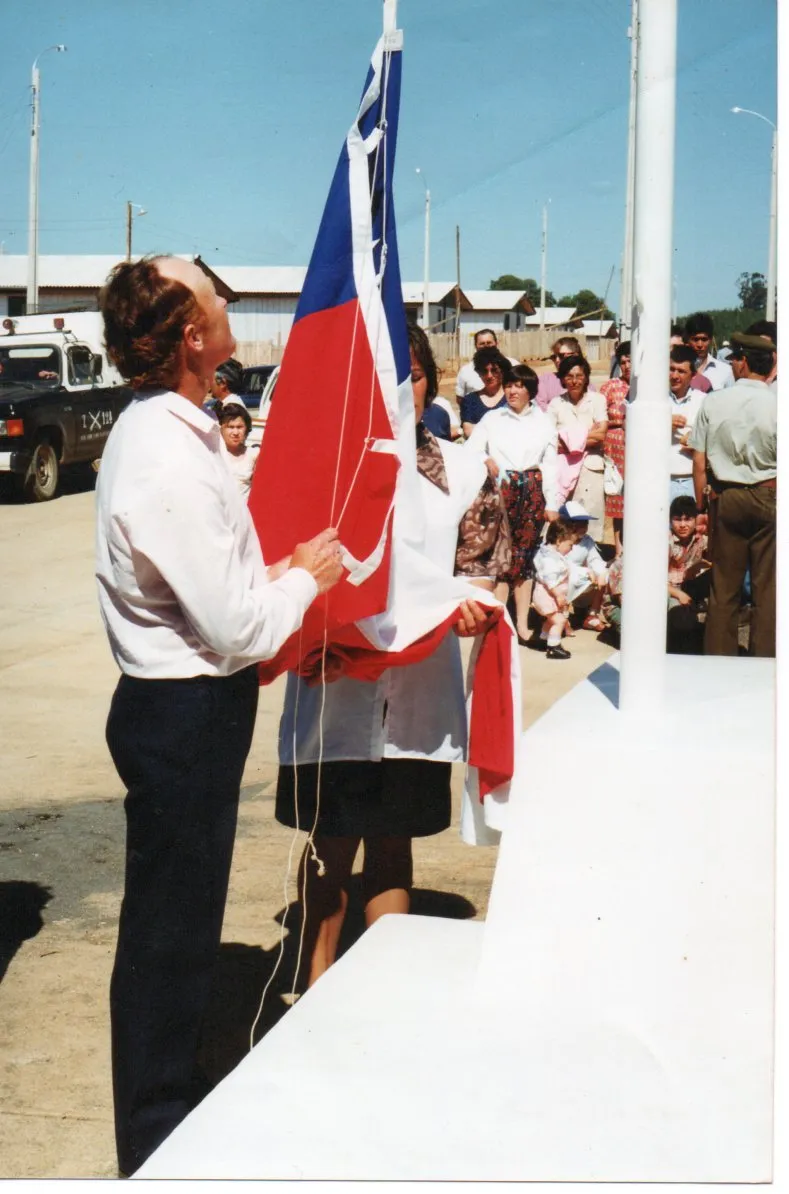 Inauguración población El Fortín en 1994