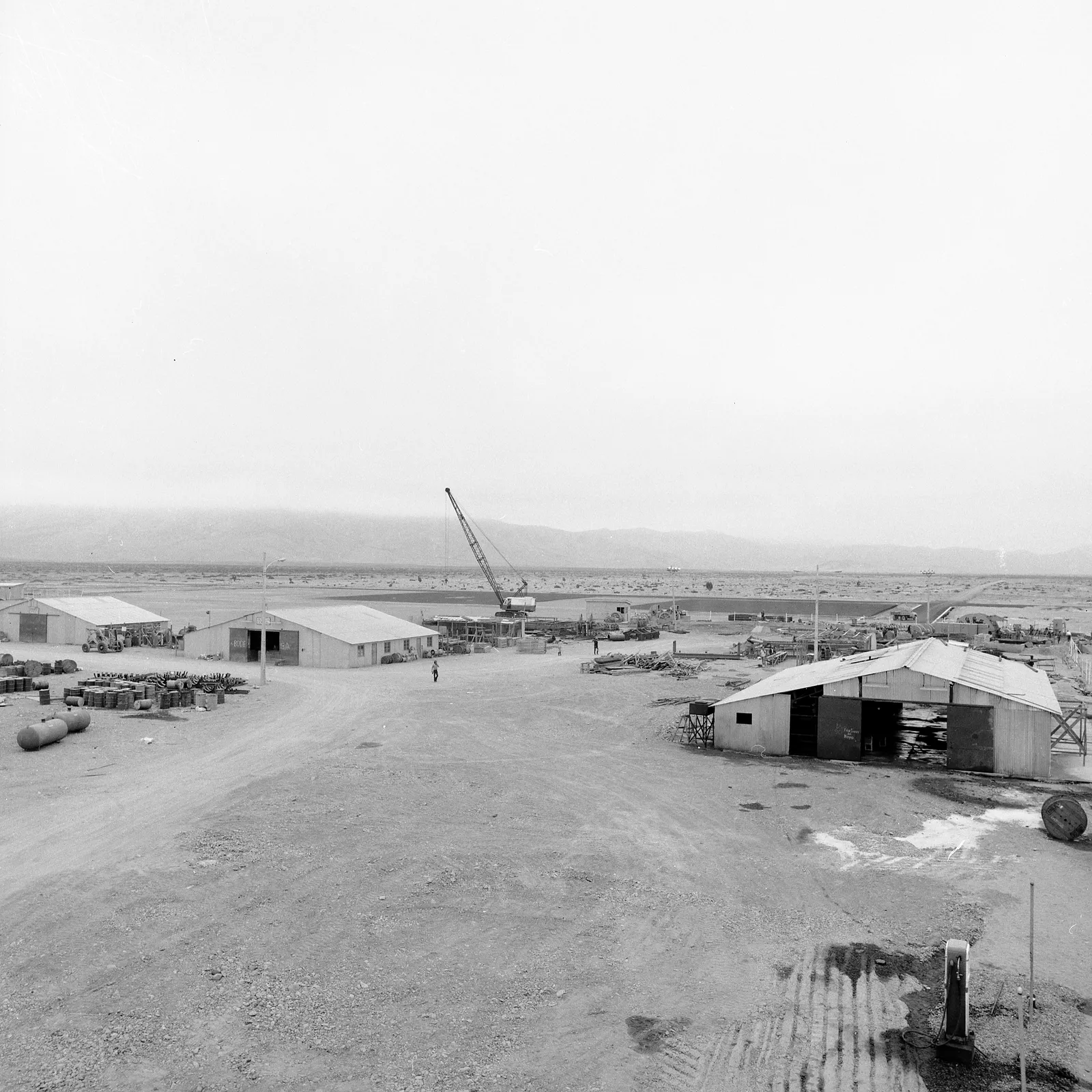 Construcción de la mina Boquerón Chañar, 1972