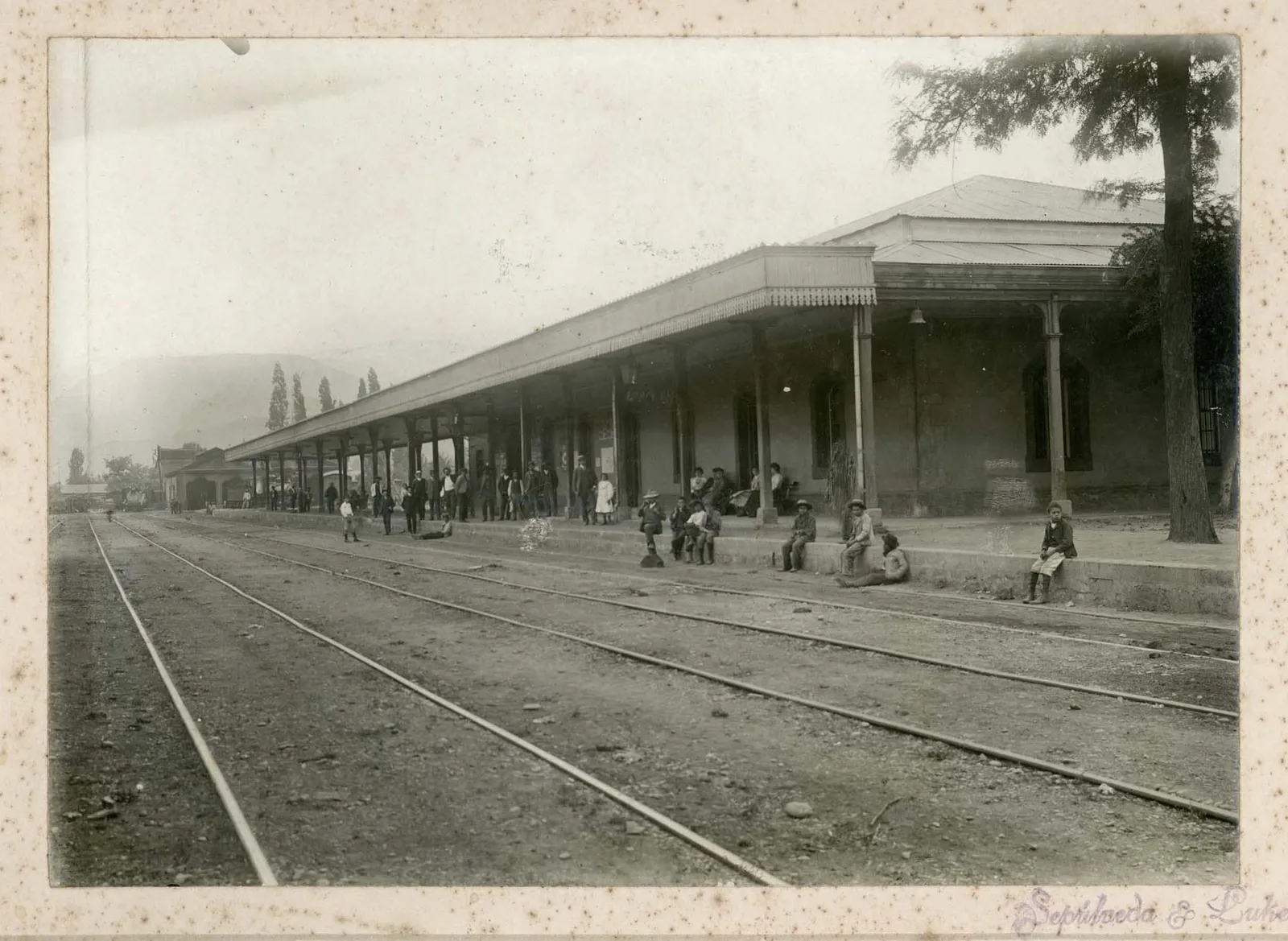 Estación de Ferrocarriles de Los Andes, ca. 1910