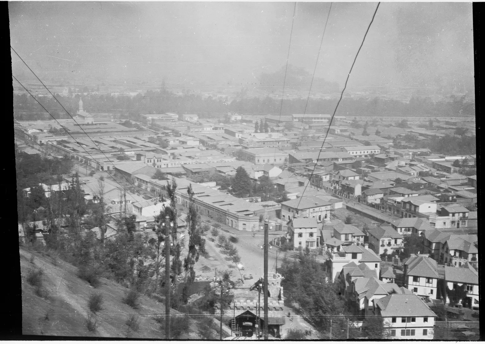 Santiago desde el Funicular del Cerro San Cristóbal, 1925
