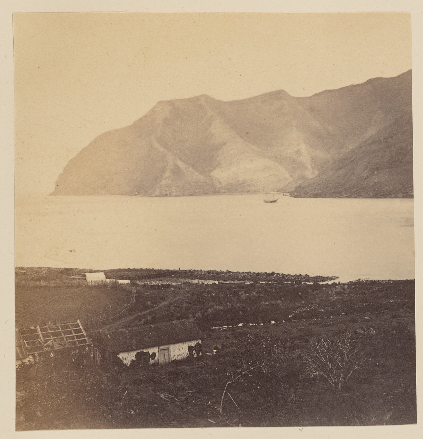 Bahía Cumberland en Isla Robinson Crusoe, 1860
