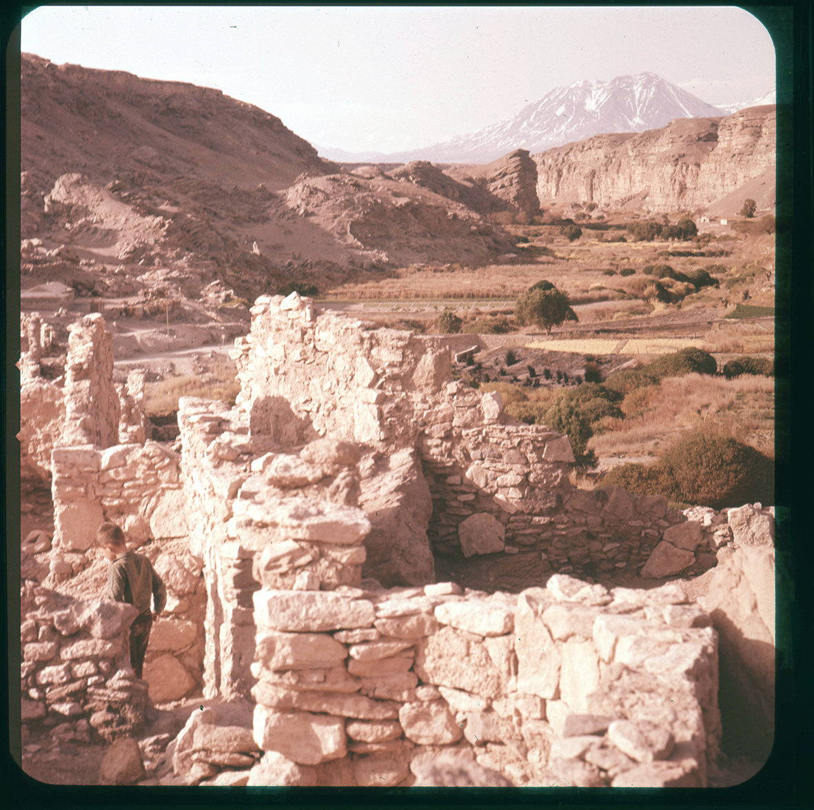 Valle y ruinas del Pucará de Lasana, Lasana, Calama, Región de Antofagasta, Chile, 1950 - 1965