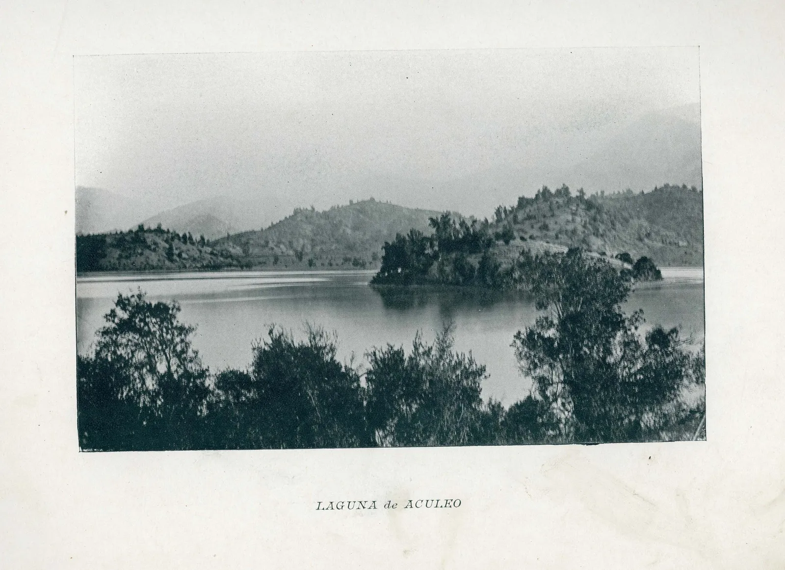 Laguna Aculeo en 1890