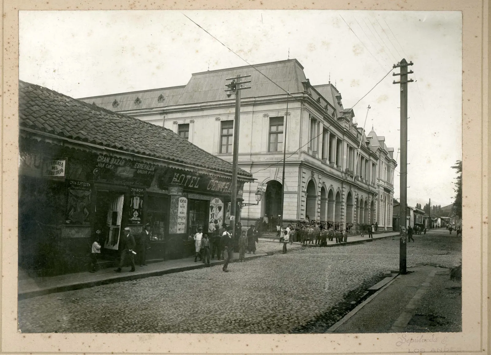 Calle Esmeralda, Los Andes, ca. 1910