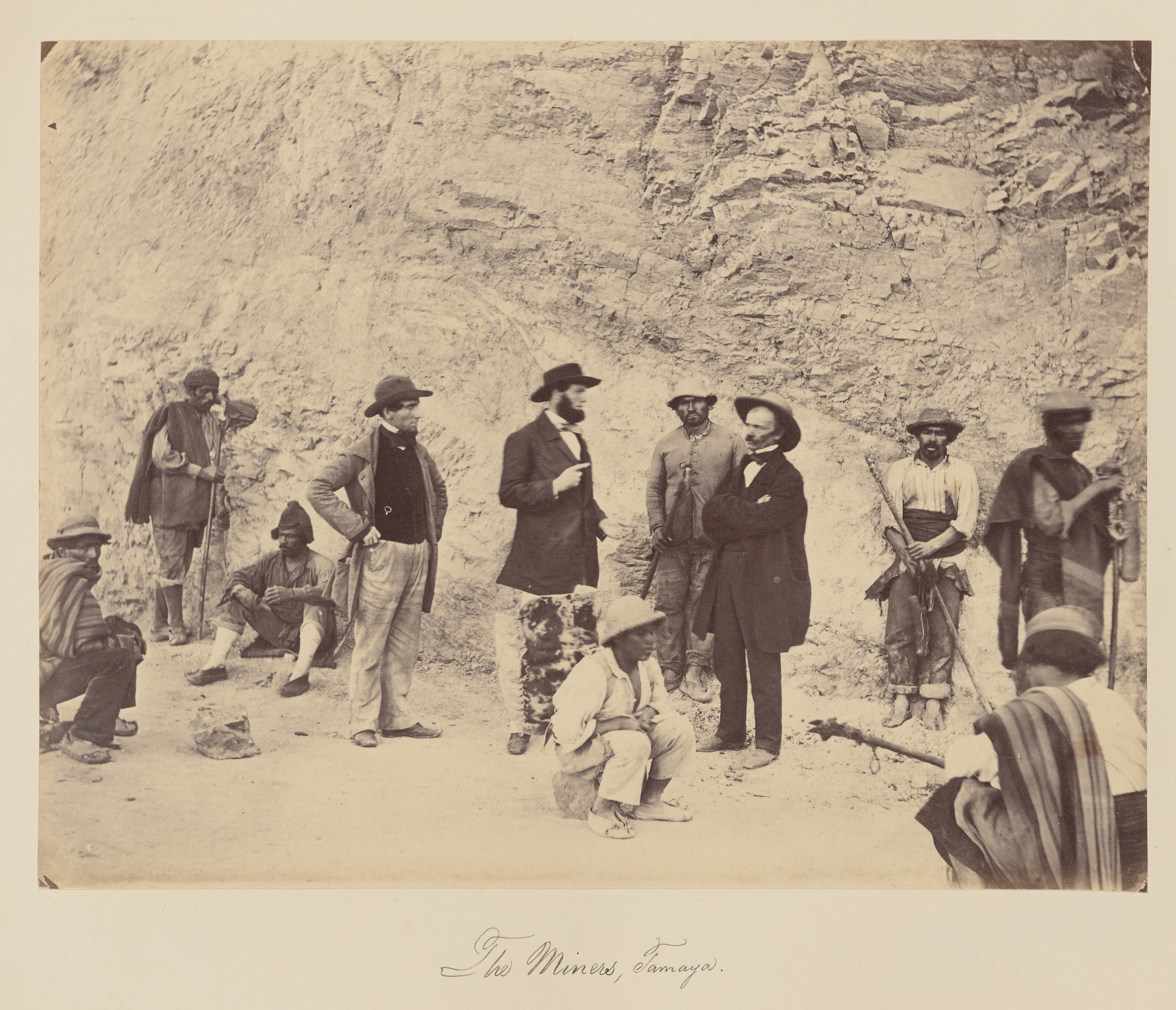 Mineros de Tamaya, Región de Coquimbo, 1860