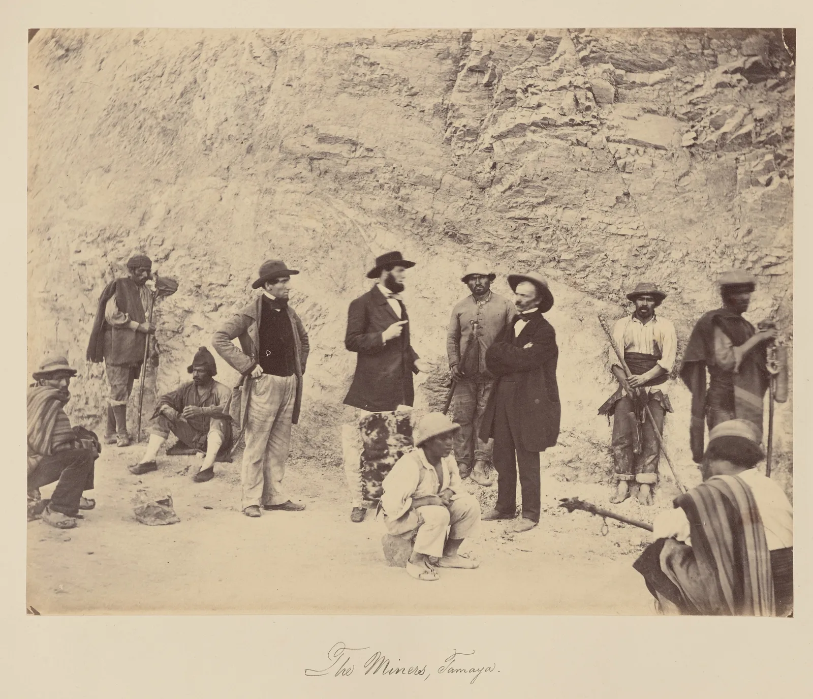 Mineros de Tamaya, Región de Coquimbo, 1860