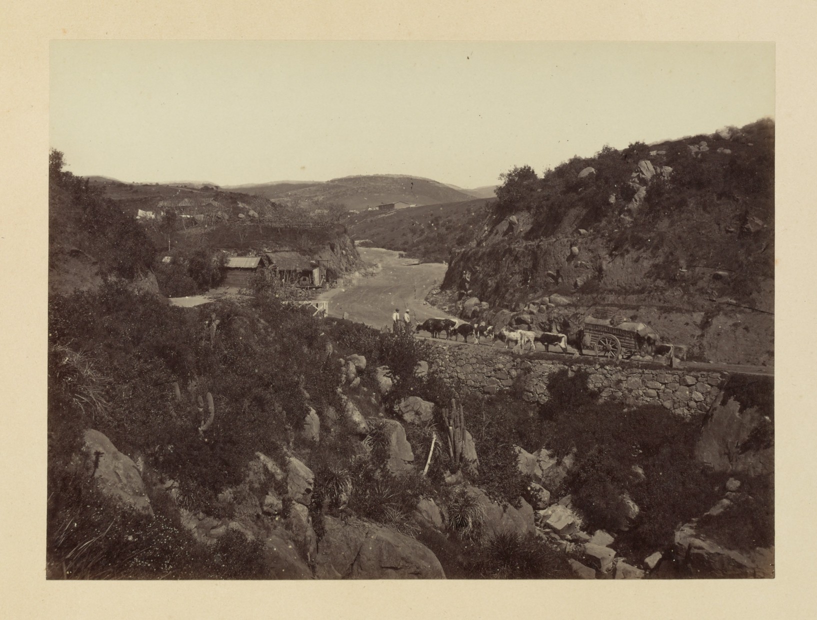 Camino Valparaíso a Santiago, 1868