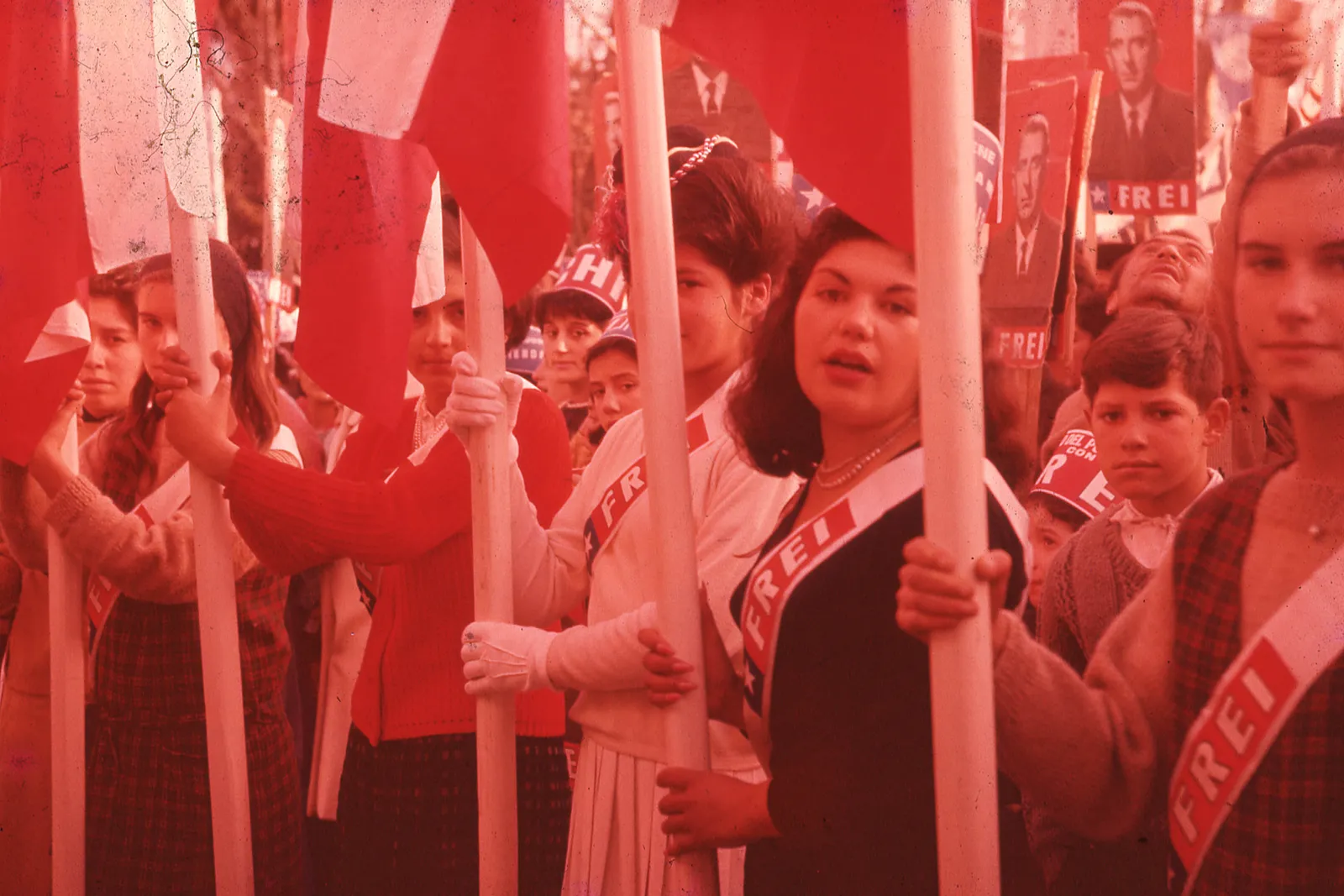 Marcha de la Patria Joven campaña presidencial Eduardo Frei Montalva, 1964 1964