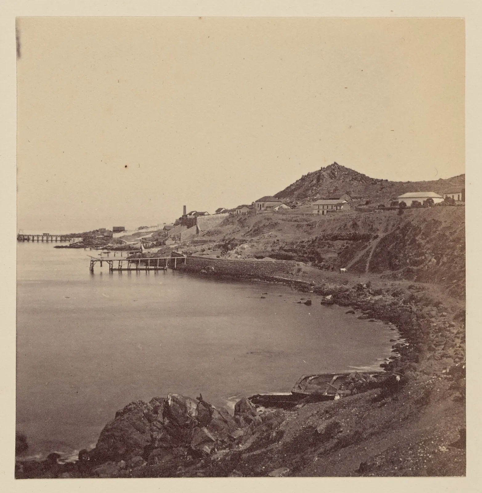 Vista de Tongoy y la costa, 1860