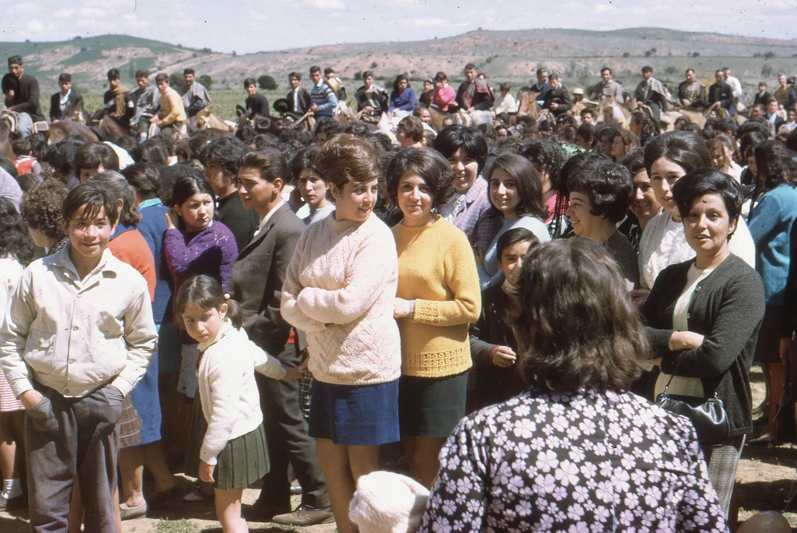 Participantes de la Fiesta de San Francisco en Huerta de Maule, 1968