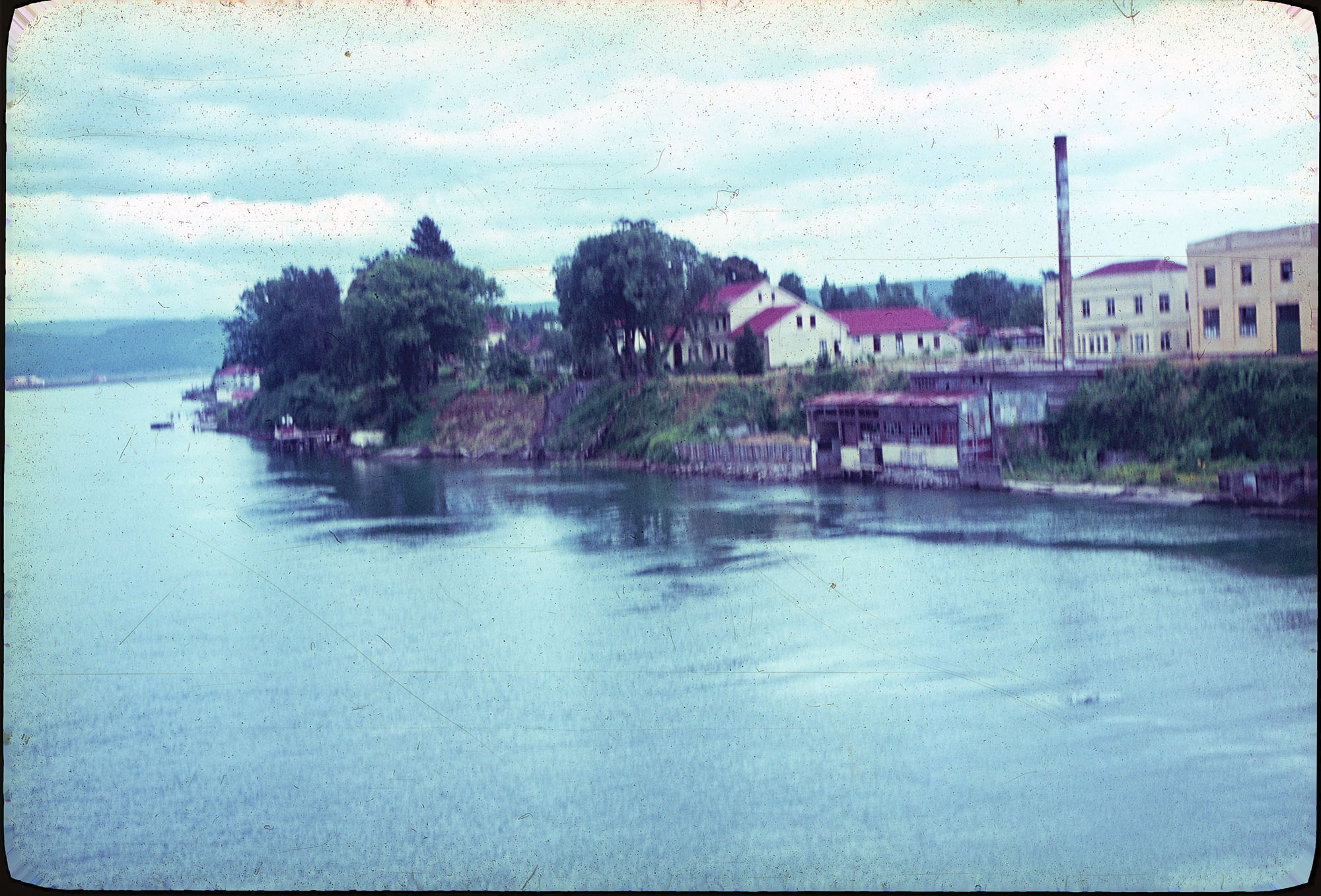 Valdivia, Isla Teja y Río Calle Calle, ca. 1964