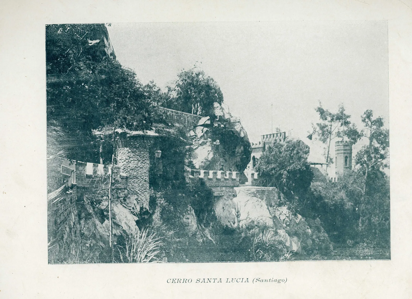 Cerro Santa Lucía de Santiago, 1890