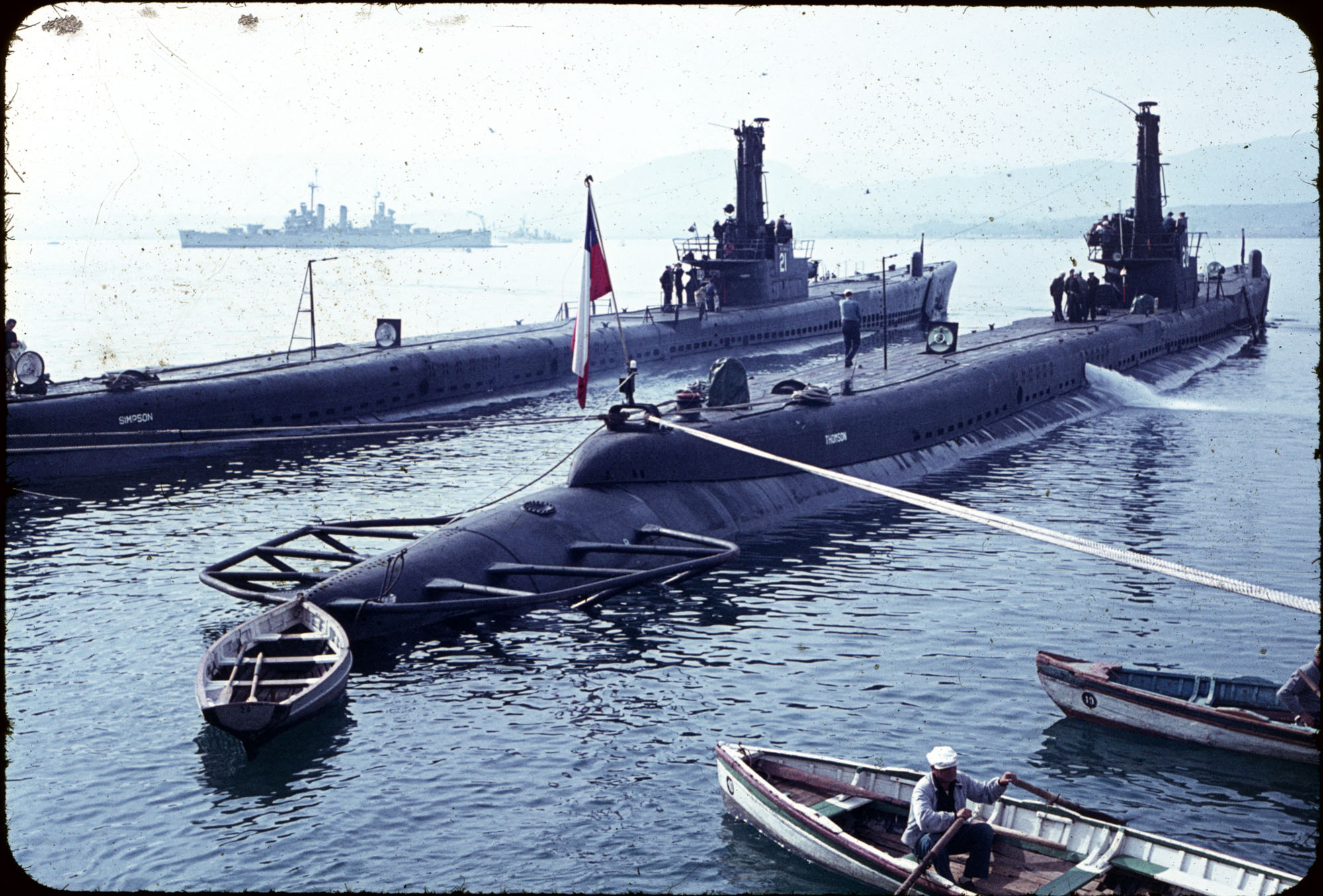 Submarinos en el Puerto de Coquimbo, ca. 1964