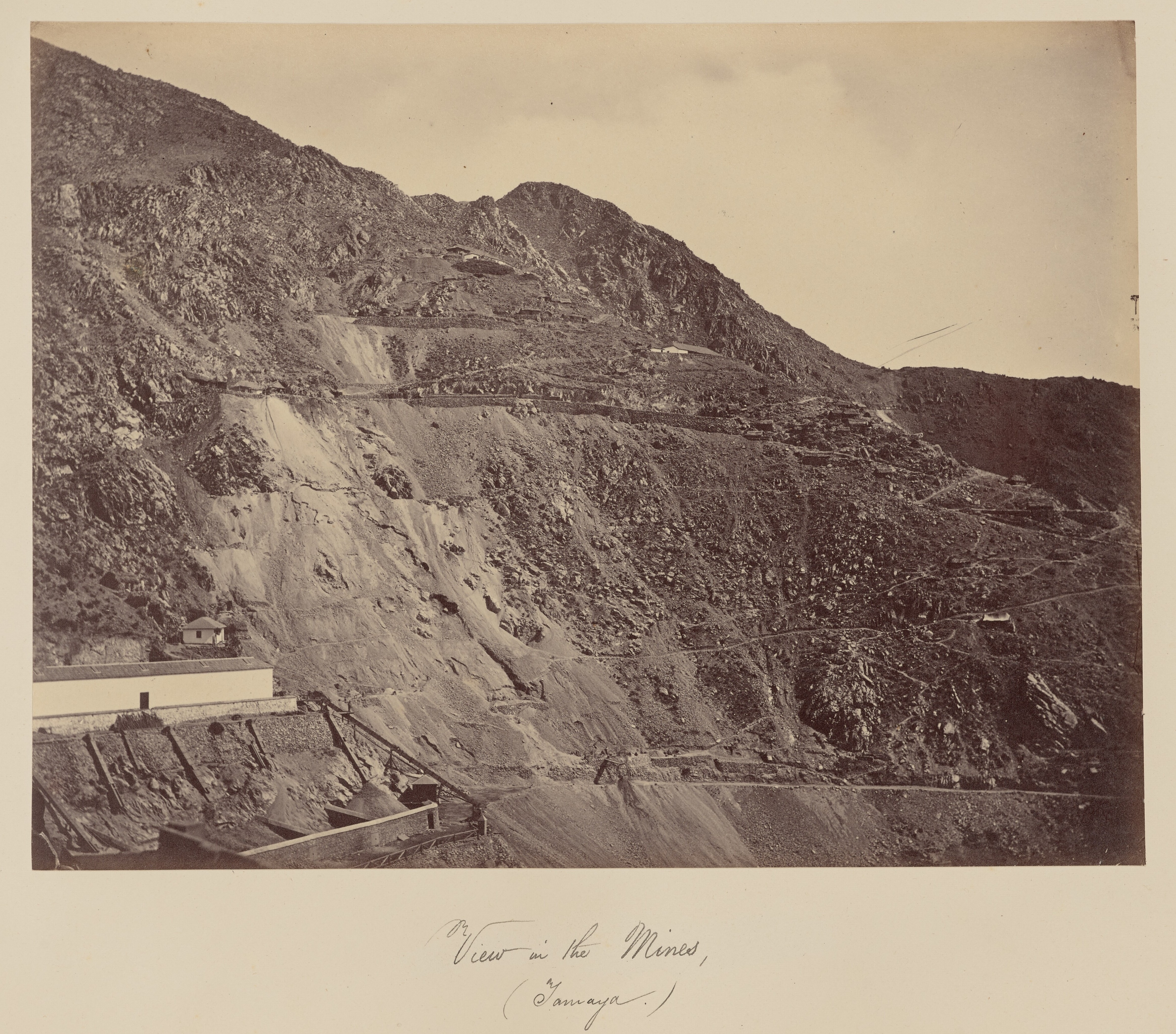 Vista de las minas, Tamaya, 1860