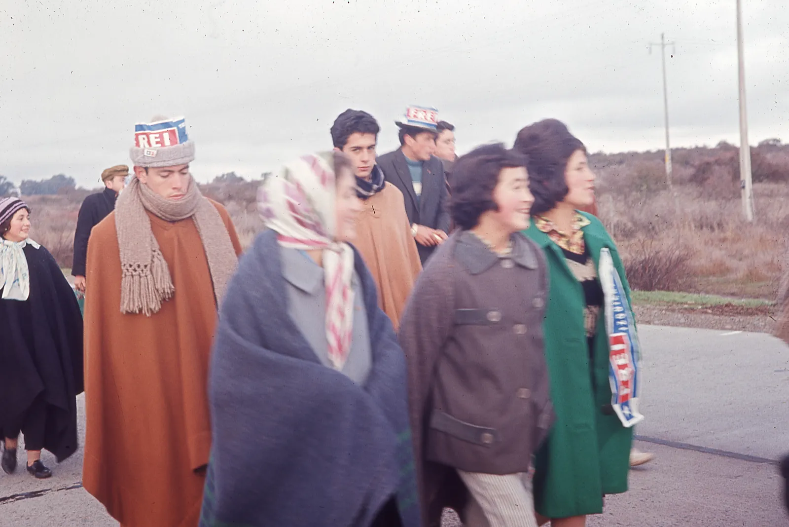 Marcha de la Patria Joven campaña presidencial Eduardo Frei Montalva, 1964