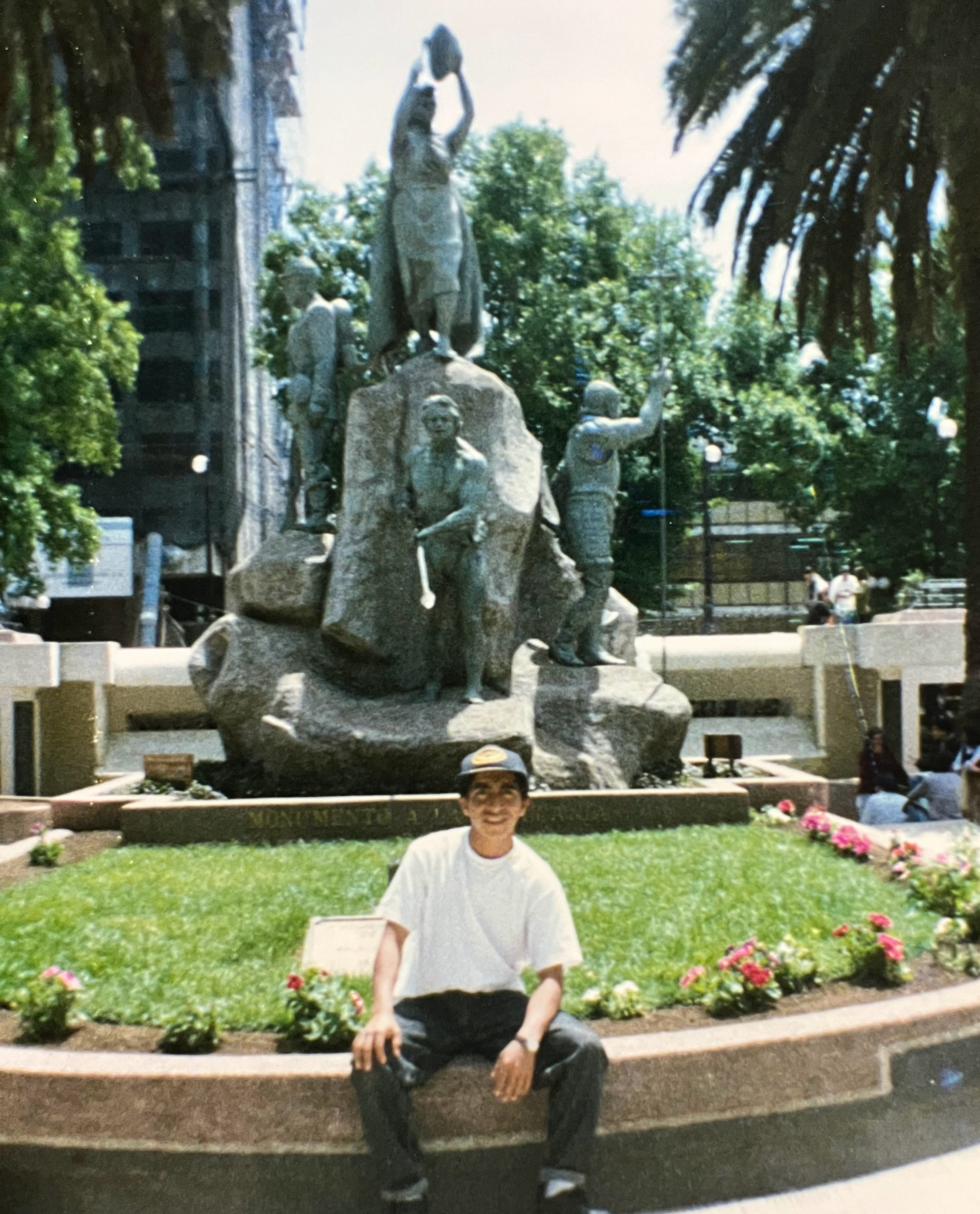 Plaza Aníbal Pintod e Temuco en 1995