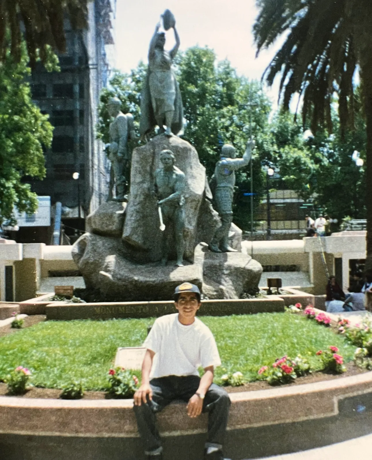 Plaza Aníbal Pintod e Temuco en 1995