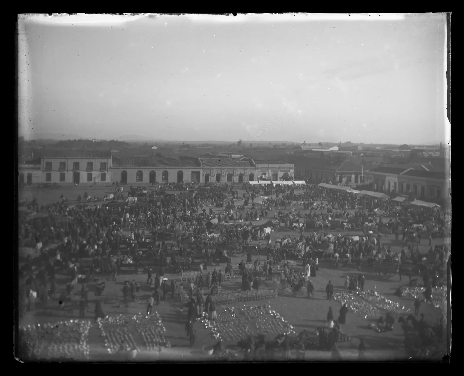 Plaza y mercado de Chillán, ca. 1903