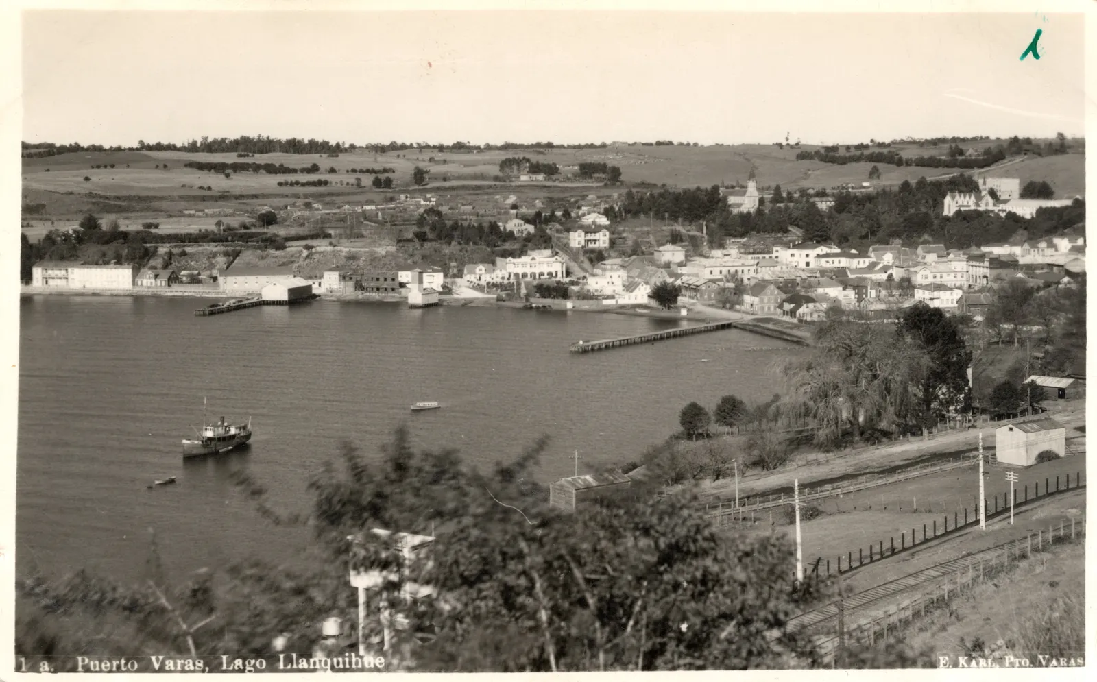 Panorámica de Puerto Varas en al decada del 30